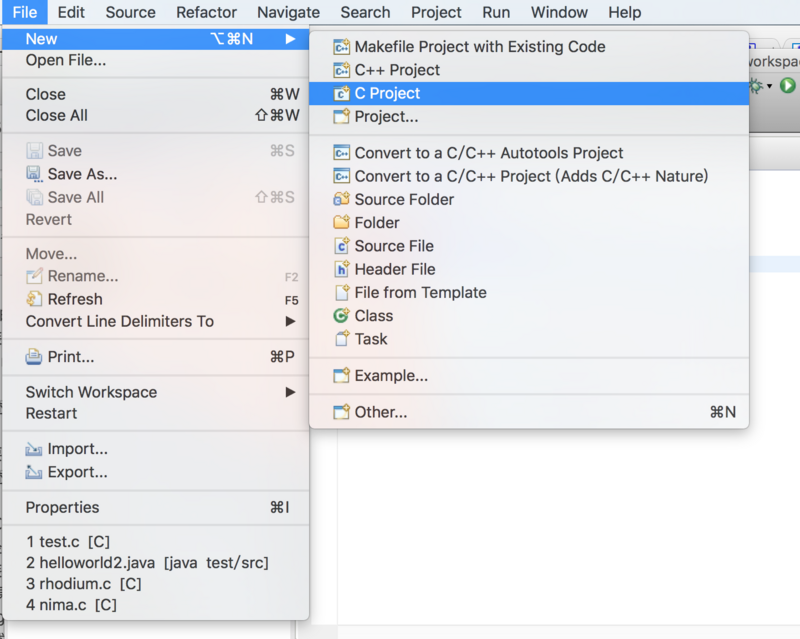 toolchains for eclipse mac